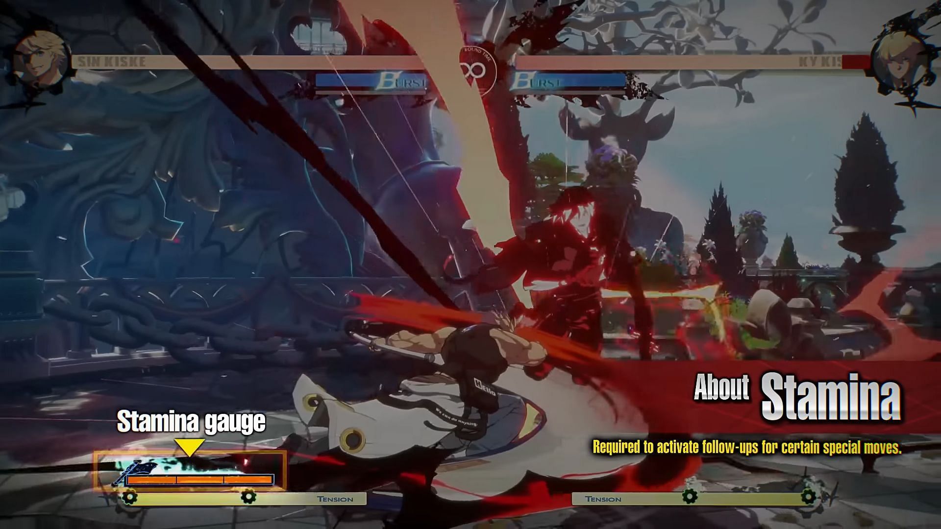 Sin's stamina bar (image via Arc System Works)